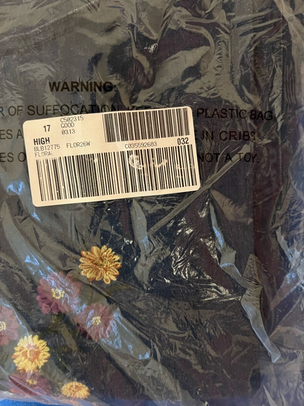 Blair 26W Dark Blue Women's Jeans with Floral Embroidery - Picture 4 of 15